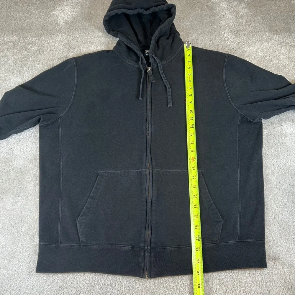 Vintage Polo Ralph Lauren Full Zip Hoodie Men's Large Black Red Pony Logo Fleece